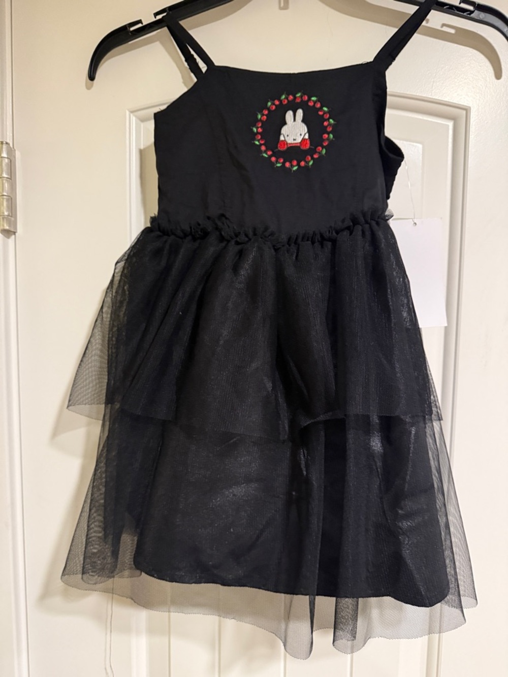 miffy Black Tulle Layered Bunny Dress